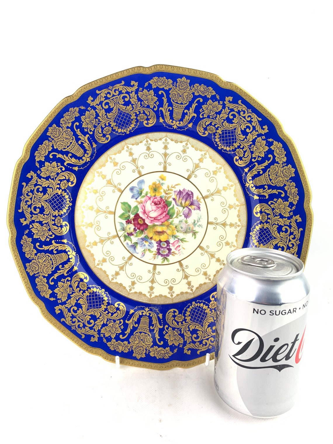 Placa rosenthal rara rosenthal marfil azul cobalto placa de | Etsy