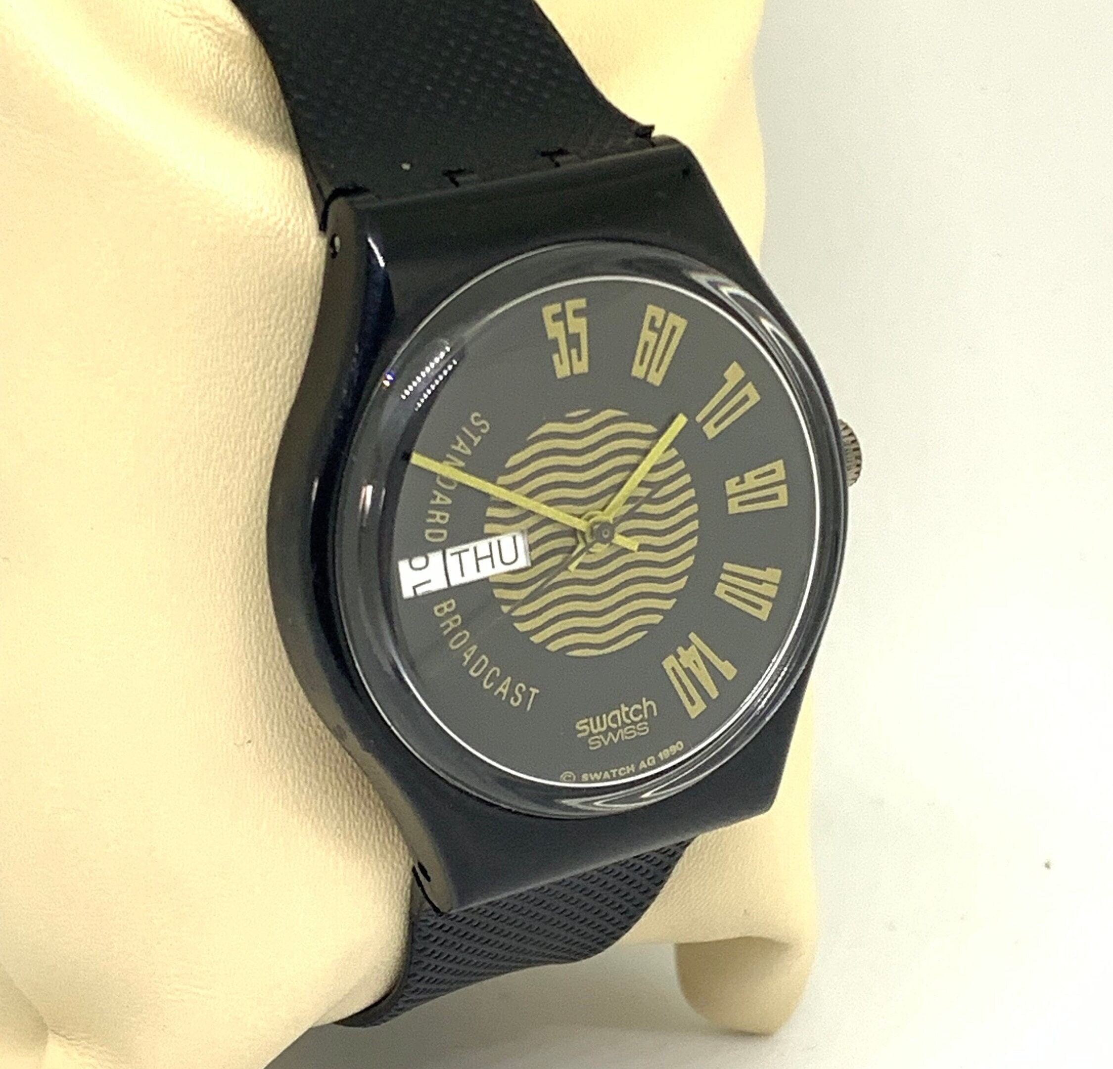 Vintage Swatch Watch: Swiss Standard Broadcast Quartz, 1990 - Etsy