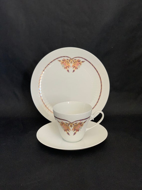 Rosenthal Romance Orchid Trio: Bjorn Wiinblad Tea Cup Set - Etsy