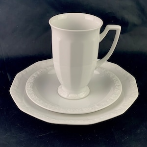 Vintage mocha/coffee trio by Rosenthal, Retro coffee set, Coffee mug, fine porcelain, Home and Living, Kitchen and Dining, Tea cups