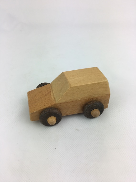 vintage wooden car