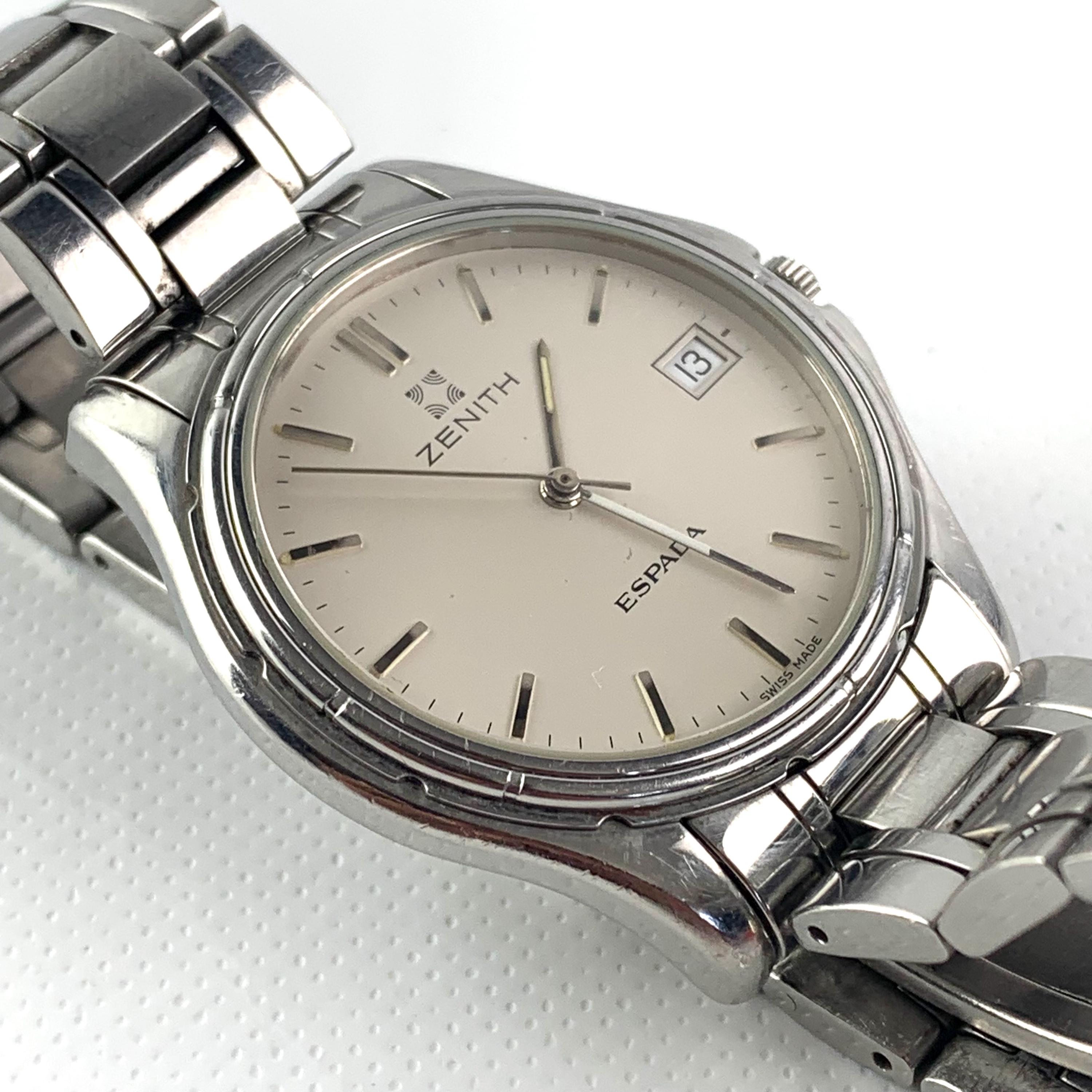 Vintage Zenith Espada Quartz Watch - Swiss Made Gents Watch - Etsy