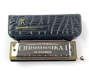 Vintage Hohner Chrometta 14 Harmonica - Made in Germany - Etsy