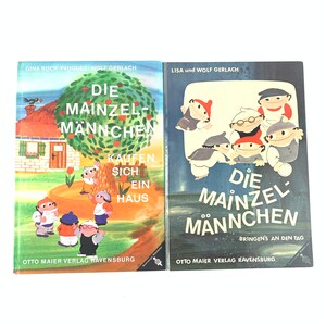 Libros infantiles vintage de Mainzelmännchen: mascotas de dibujos animados alemanes