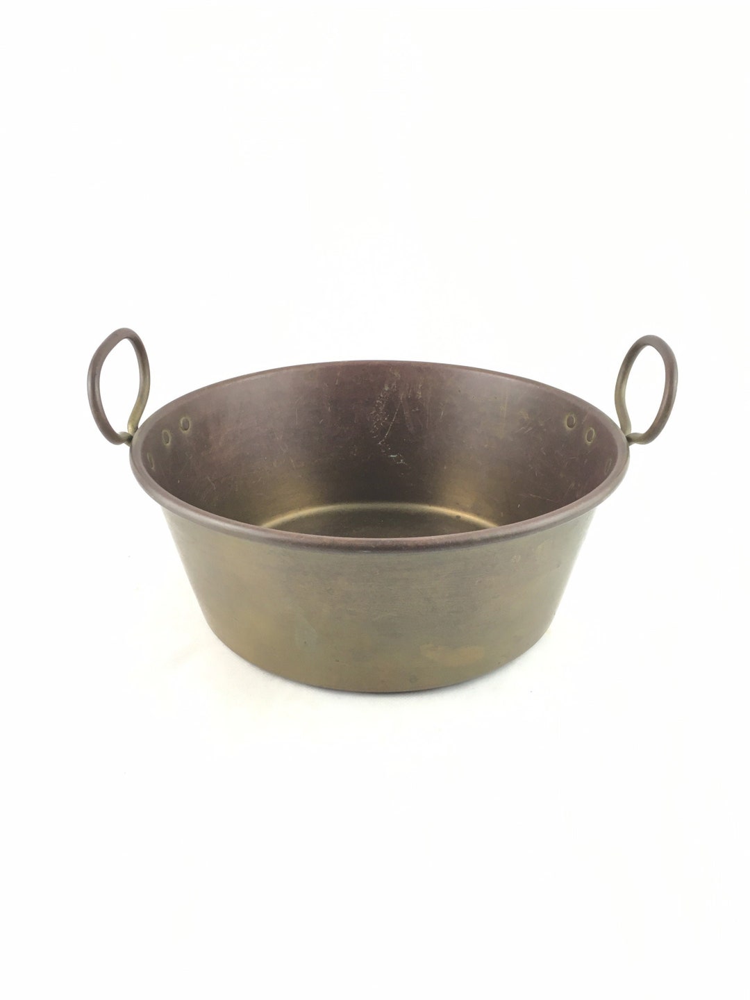 Antique Brass Jam Pan, French Pan, Brass Pan, Cooking Pan, Vintage Pan