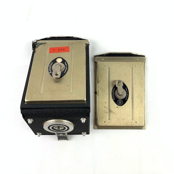 Vintage Rollei Cut Film Plate Adapter Back: Rolleiflex Camera