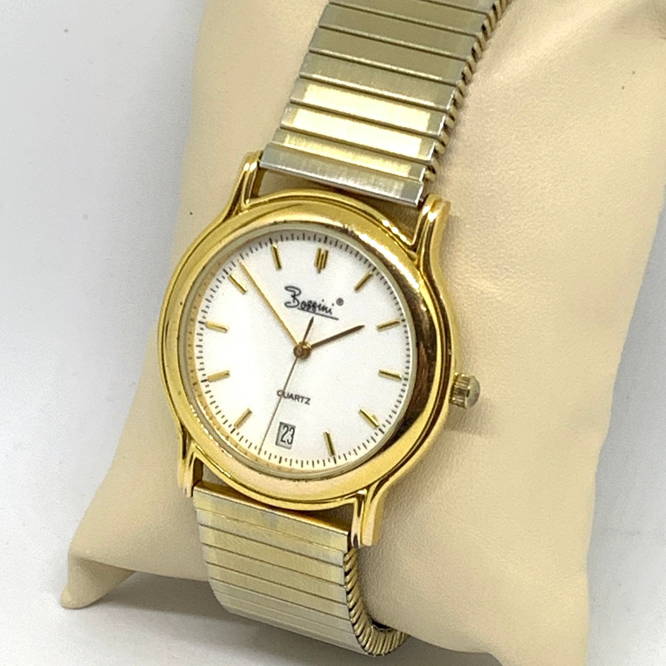 Montre Bossini à Quartz Femme Vintage - Cadran Asymétrique Cuir - Occasion