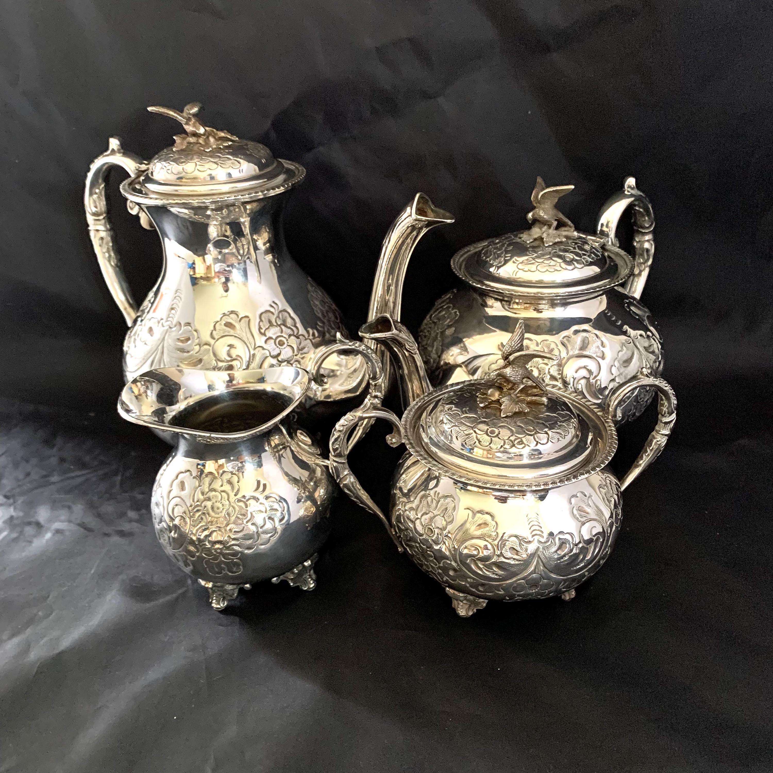 Victorian Silver Plated Tea Set: John Turton Sheffield, Hand