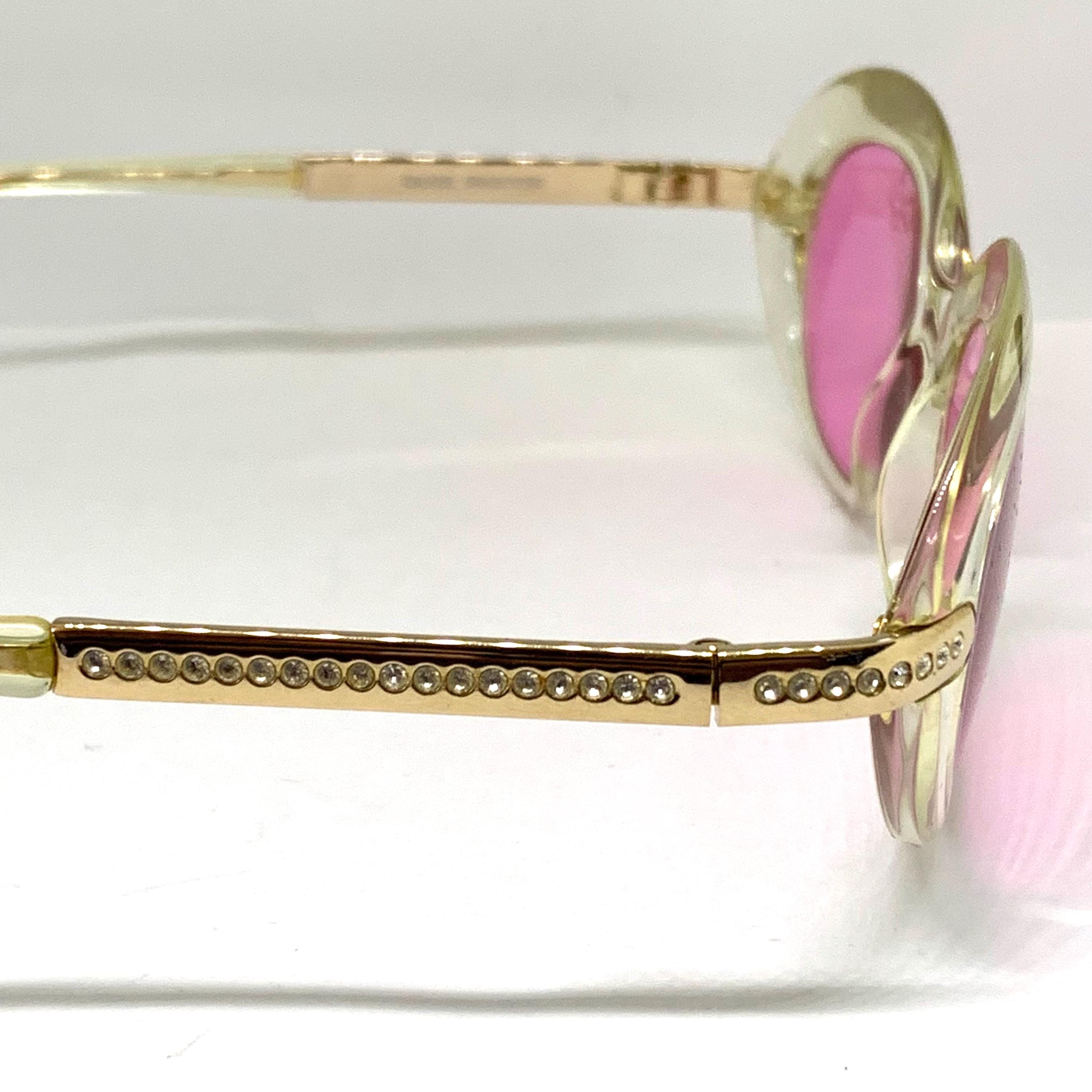 Vintage DANIEL SWAROVSKI SUNGLASSES MADE WITH THE FINEST CRYSTALS DANIEL SWAROVSKI Vintage Translucent Crystal-Embellished  main image 4