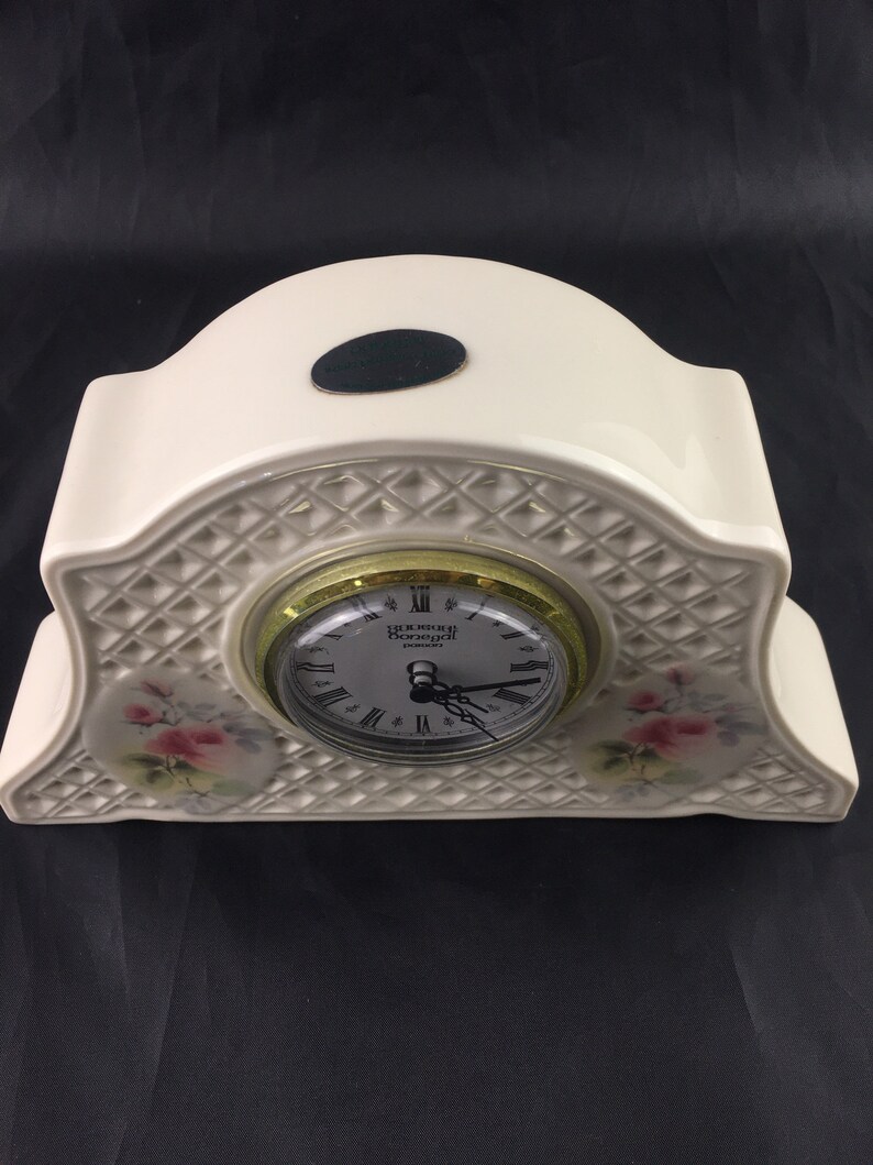 Irish clock Donegal parian Donegal china Vintage Desk Etsy