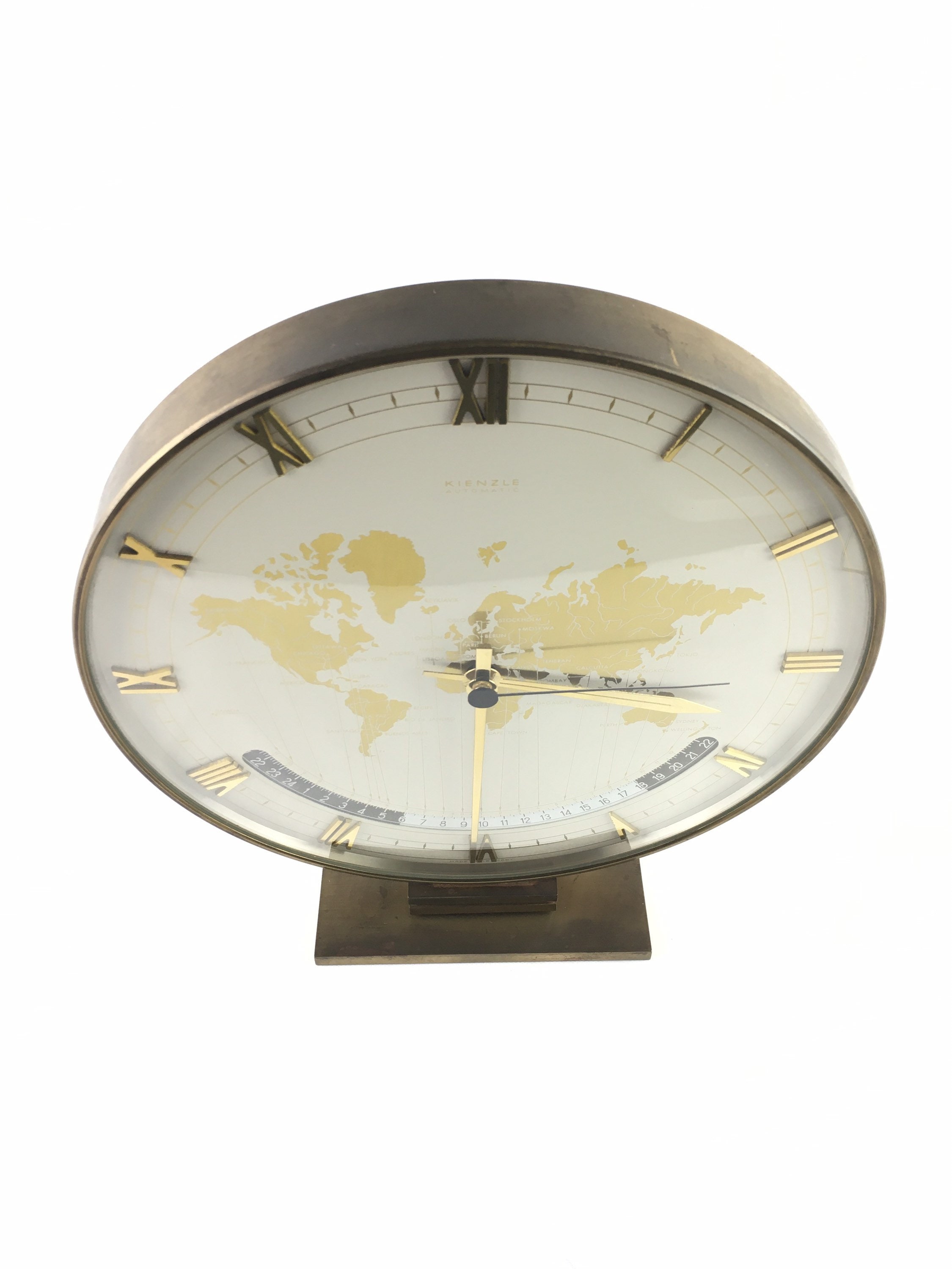Kienzle World Clock: Mid-century German Desk Clock - Etsy