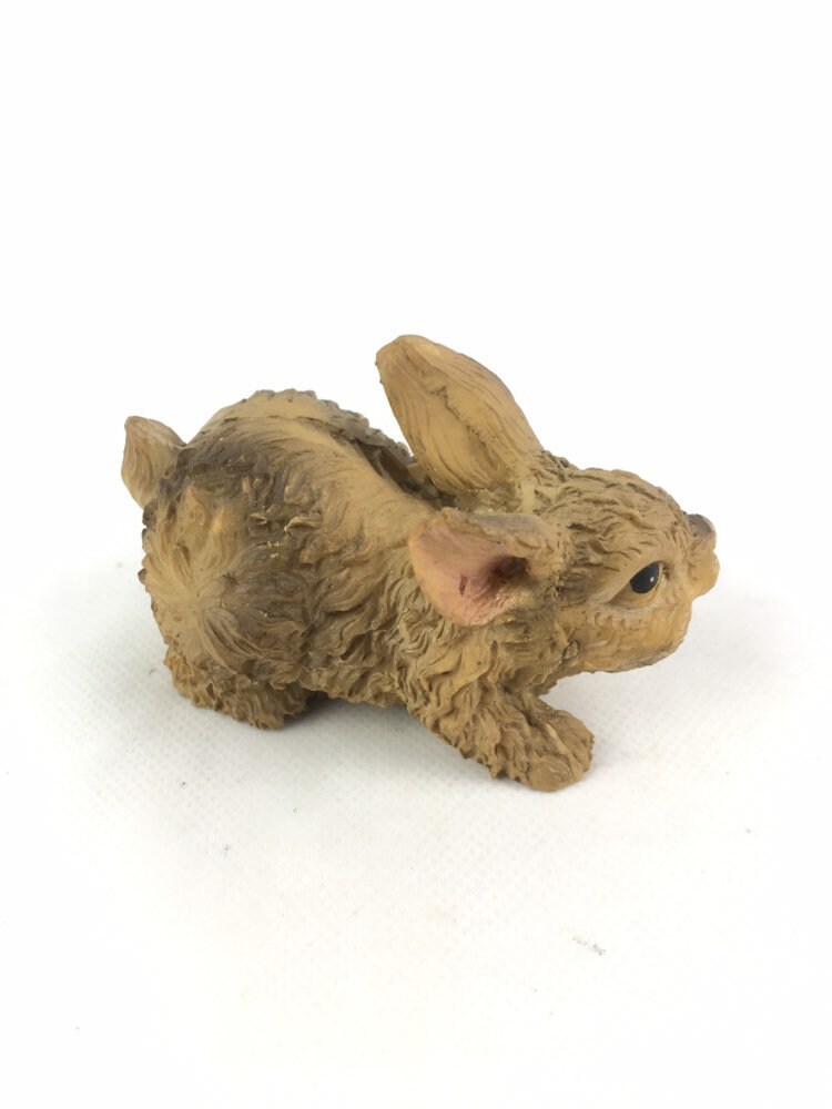 Adorable crouching rabbit vintage rabbit animal figurine | Etsy