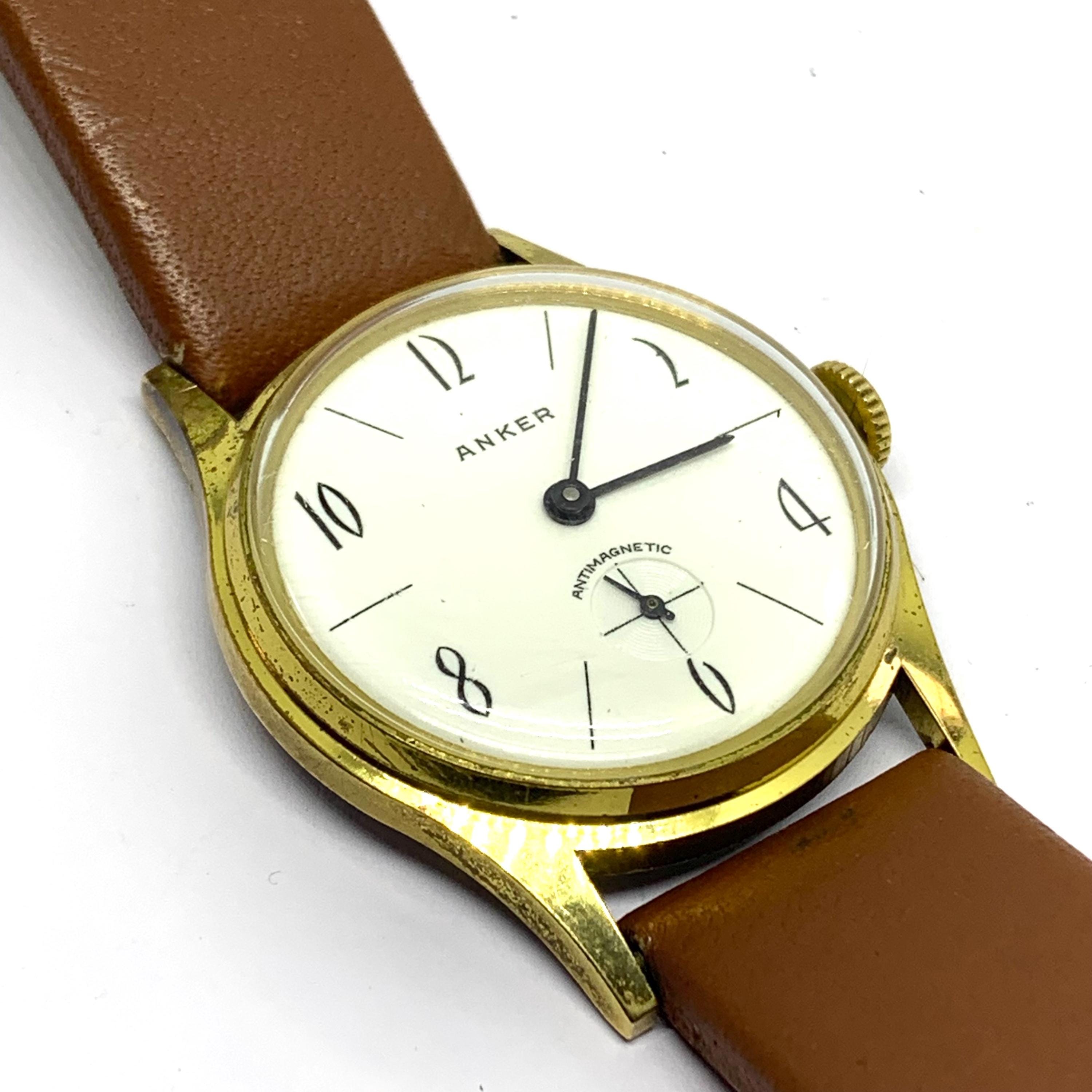 Vintage Anker Antimagnetic Watch: Mechanical Wristwatch From 1960s