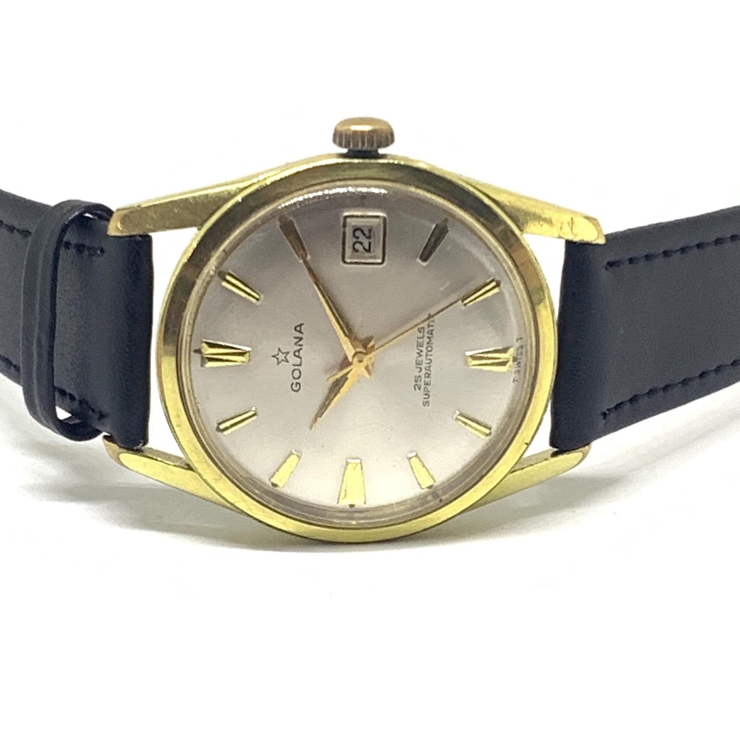Vintage Watch, Golana Superautomatic Watch, Swiss Watch, 25 Jewels
