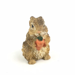 This is my carrot! Adorable Standing rabbit, vintage rabbit, animal figurine, bunny figurine, Art & Collectibles