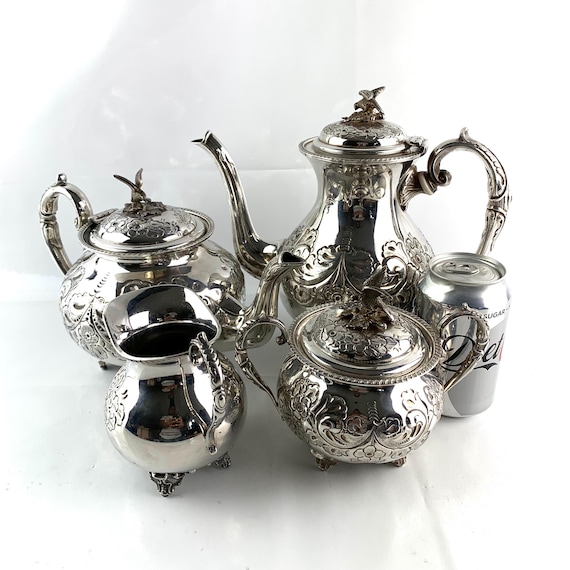 Victorian Silver Plated Tea Set: John Turton Sheffield, Hand