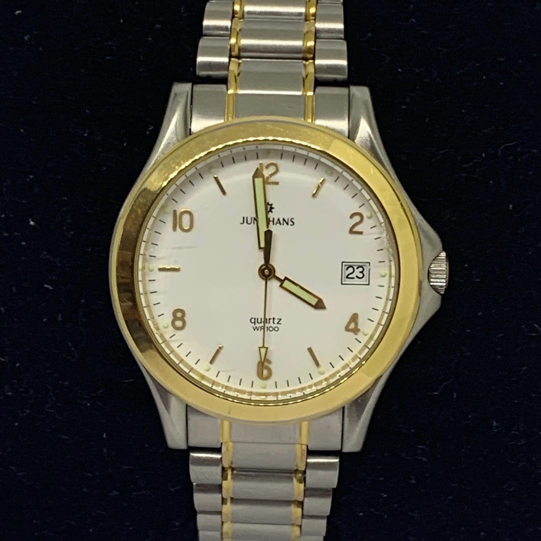 Vintage Junghans Quartz Wr 100 Watch: German Gents Watch - Etsy