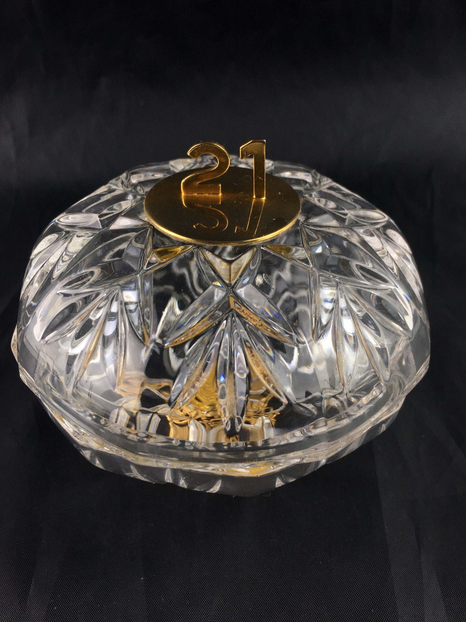 Vintage Glass Bowl Killarney Crystal Crystal Glass Bowl Etsy