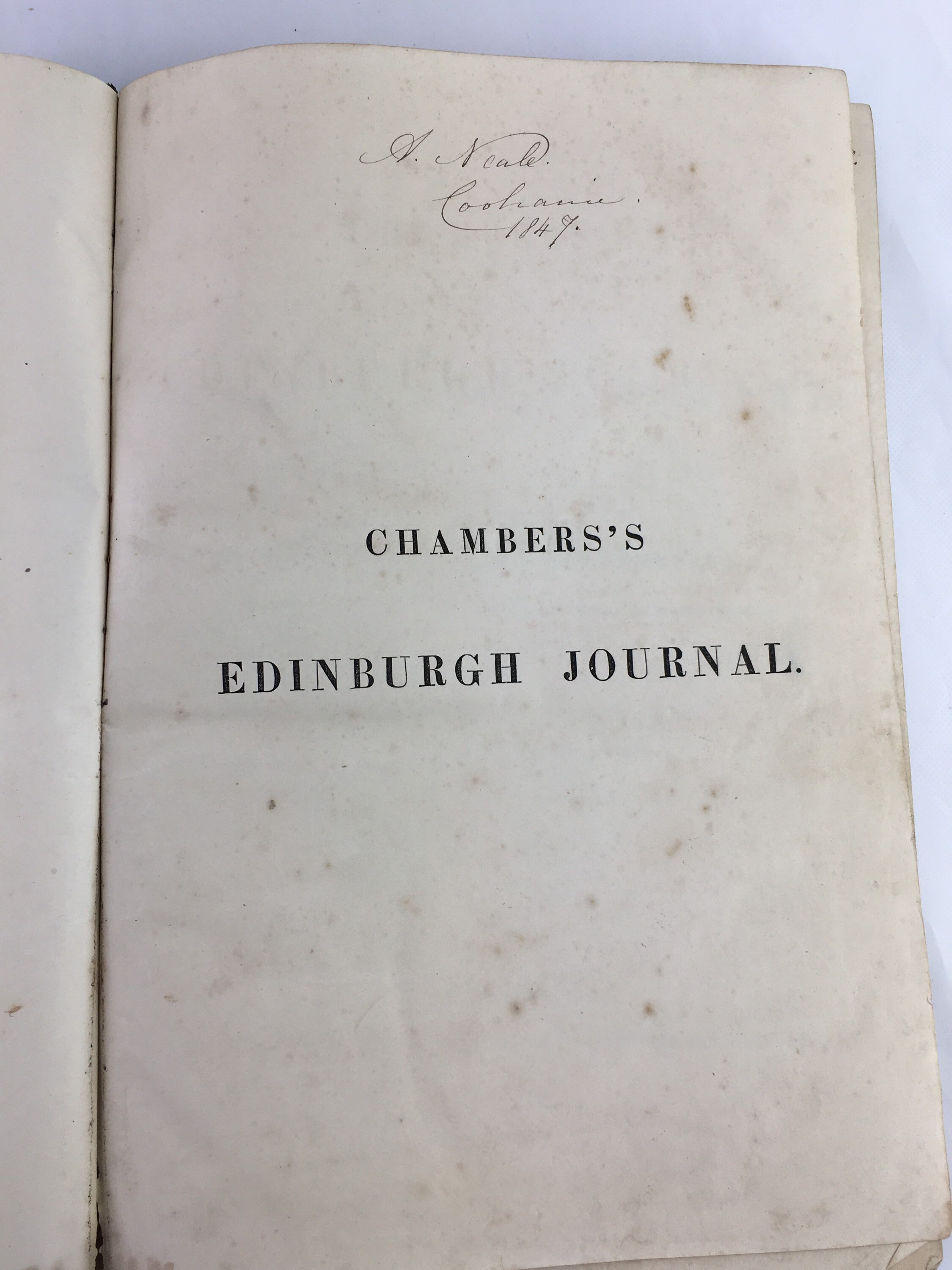 Rare antique Chambers Edinburgh journal 1844 volume X11 Etsy