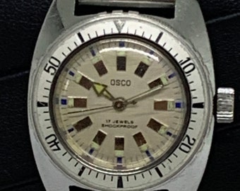 Vintage Osco Ladies Divers Watch: German Mechanical Wristwatch