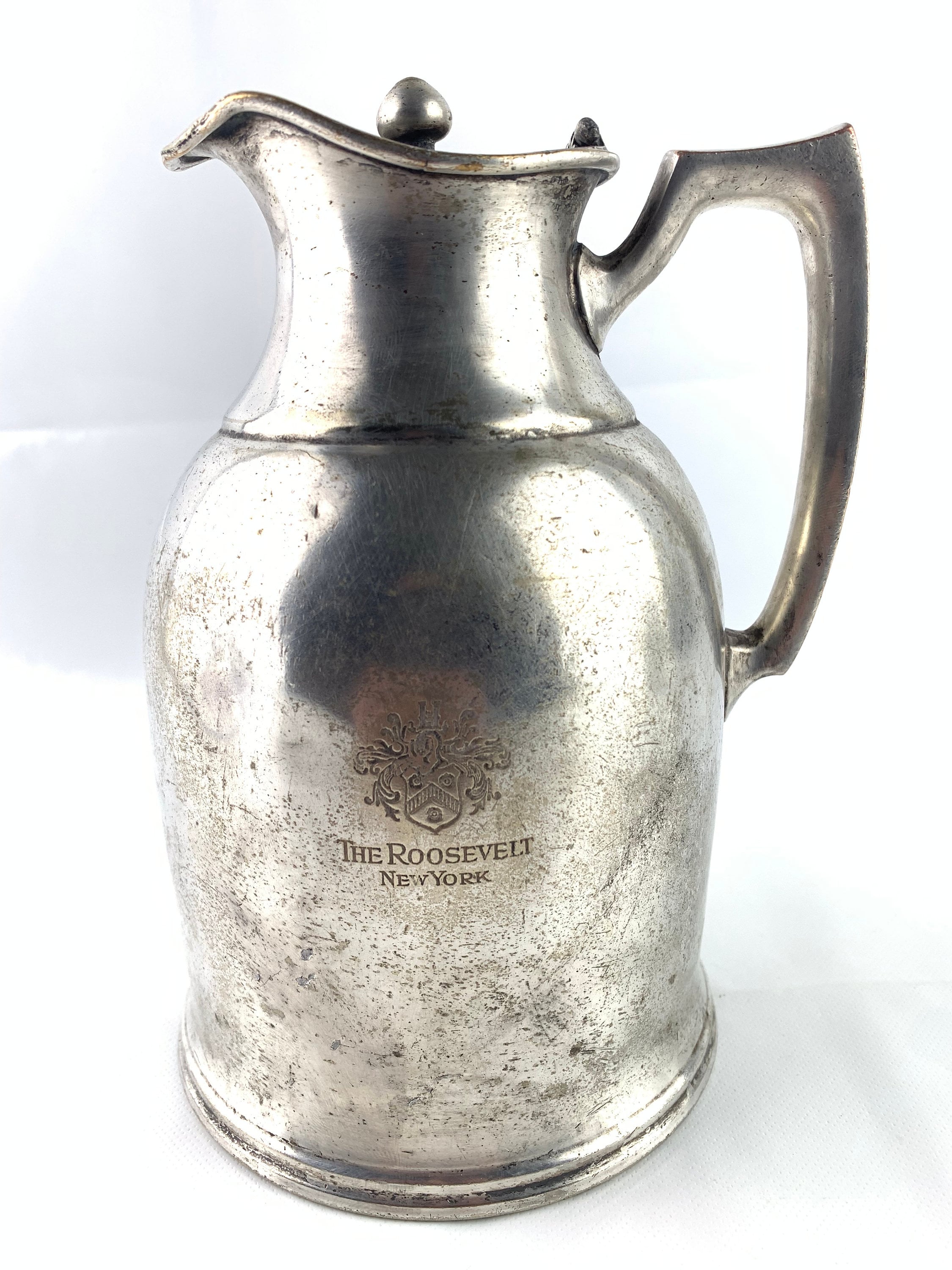 Vintage Stanley Silver Plated Pitcher: the Roosevelt Hotel NY