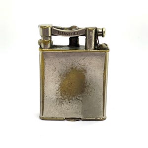 Vintage Dunhill Lift Arm Lighter: Silver Plated Tobacciana, 1930s British Collectible