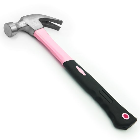 Pink Power 16oz Pink Hammer Small Hammer for Women Mini Claw Hammer for  Pink Tools All Purpose Hammer With Slip Resistant Handle 