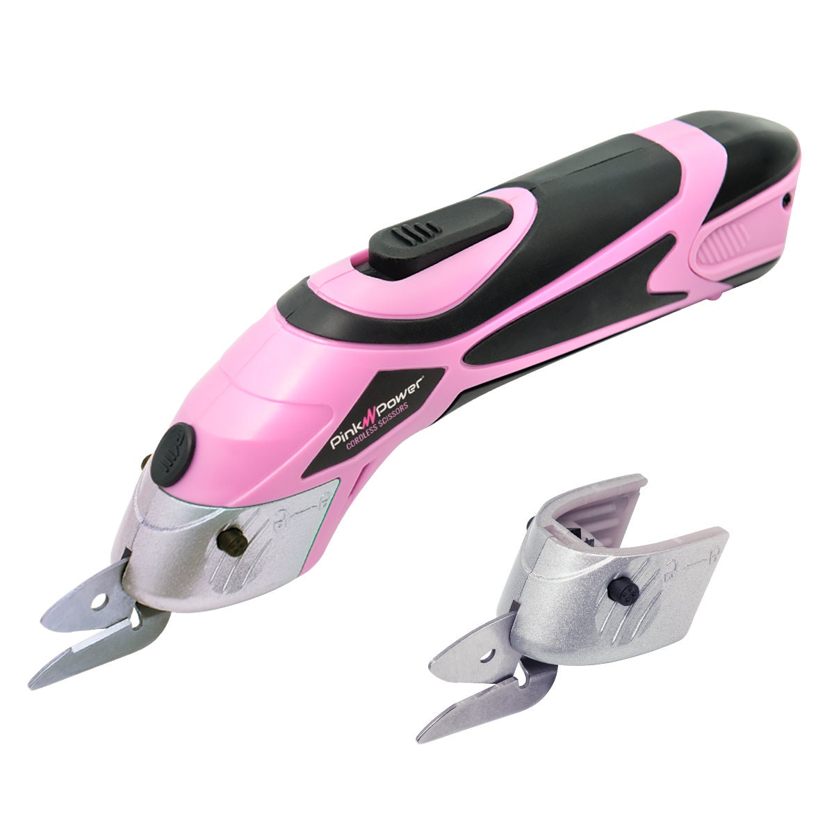 Pink Power Pink Box Cutter Retractable, Pink Utility Knife for Carpet, Cute Box  Cutter Knife Heavy Duty 3 Blades and Storage Compartment 