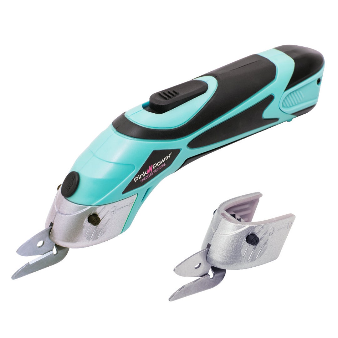 Keedil Cordless Electric Scissors w/ 2 Blades for Fabric Paper