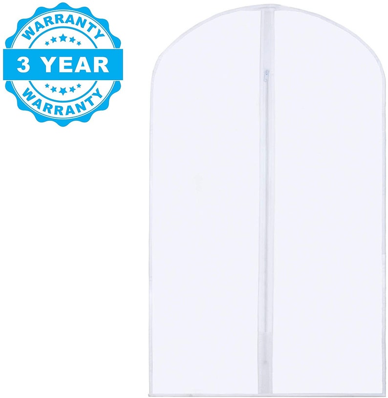 Translucent Plastic Hanging Garment Bags for Clothes Storage Etsy