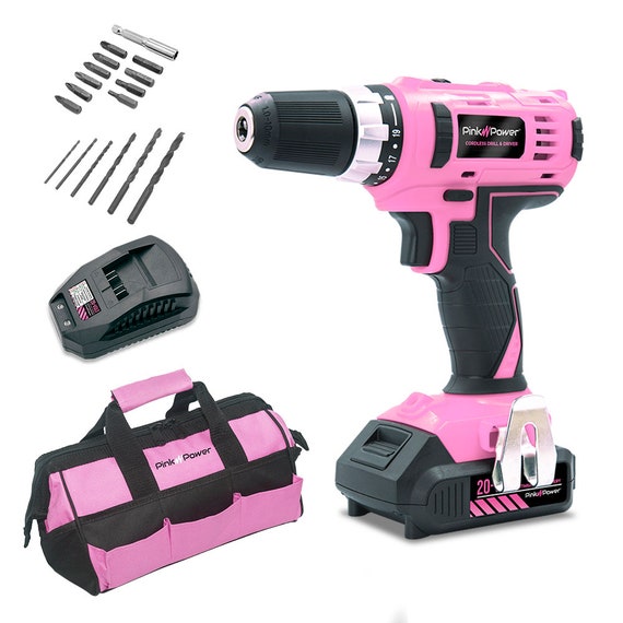Pink Power PP203 Drill Set 20V Cordless 