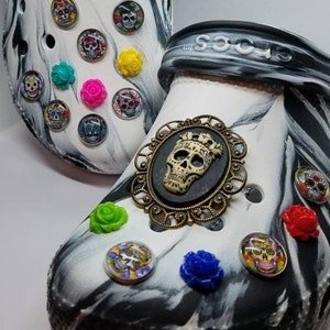 Sugar skull jibbitz hot sale
