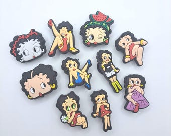 Betty Shoe Charm Set. 10 Pcs, Collector
