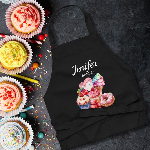 Personalized Sweet Baker Apron, Gift for Sweets Lover, Cute Baking Apron For Women, Cooking Apron, Personalized Baking Gifts, Birthday Gifts