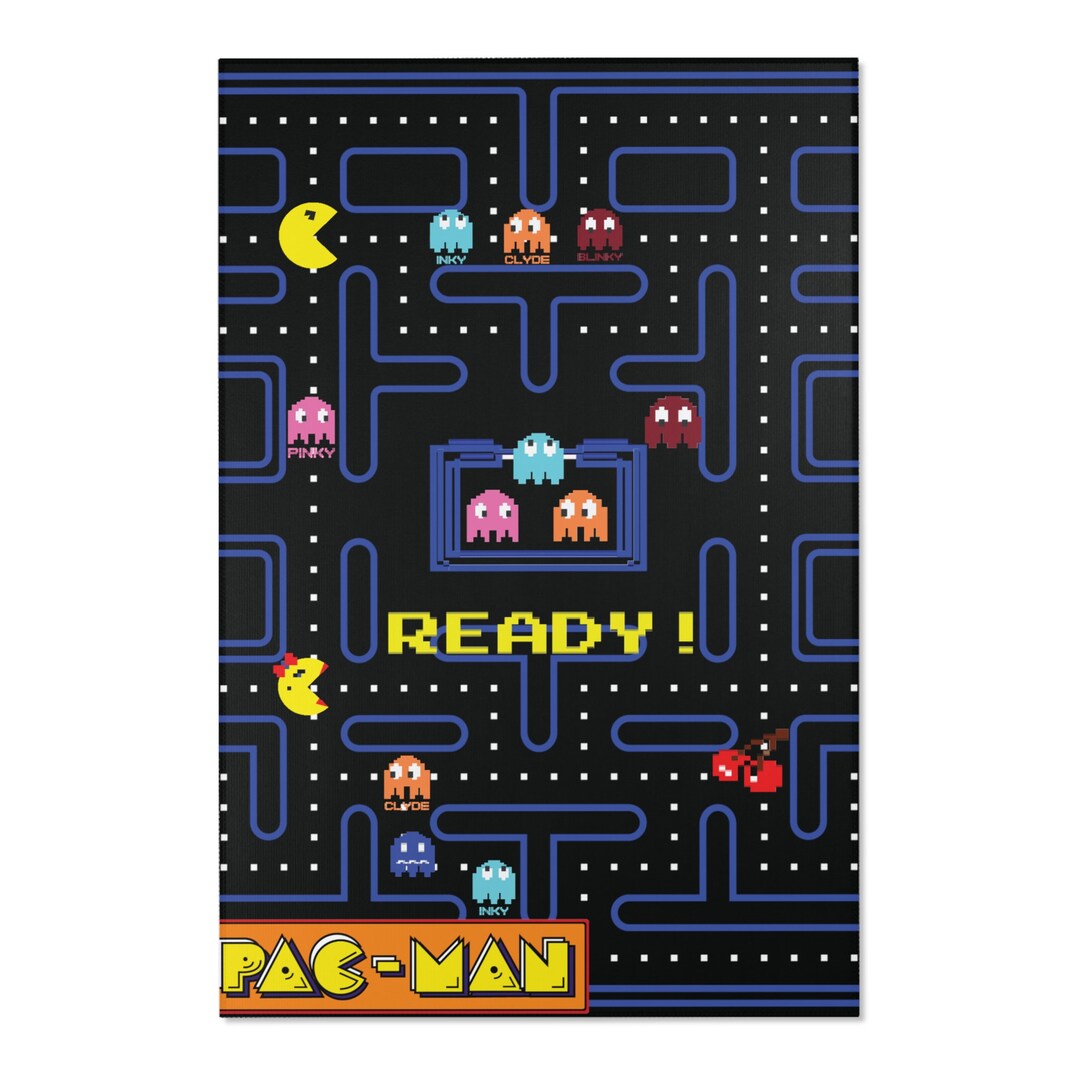 Arcade Carpet, Arcade Rug, Game Room Rug, Arcade Decor, Retro Arcade