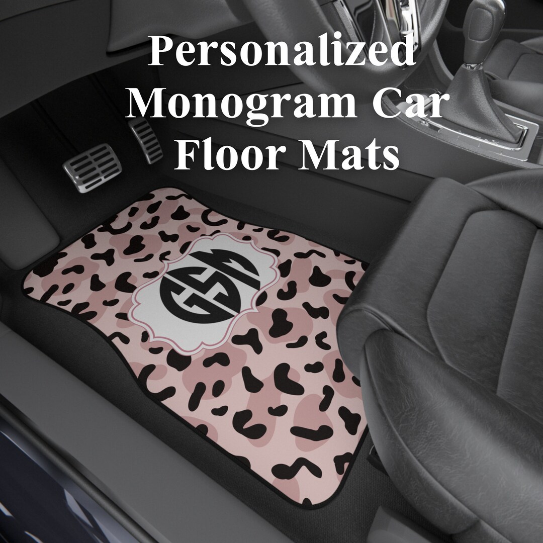 Monogram Car Floor Mats Custom Car Mats Car Mats for Women Etsy