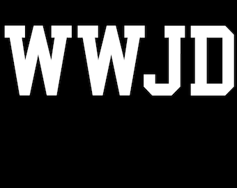 WWJD What would Jesus Do T shirt Many colors and sizes available