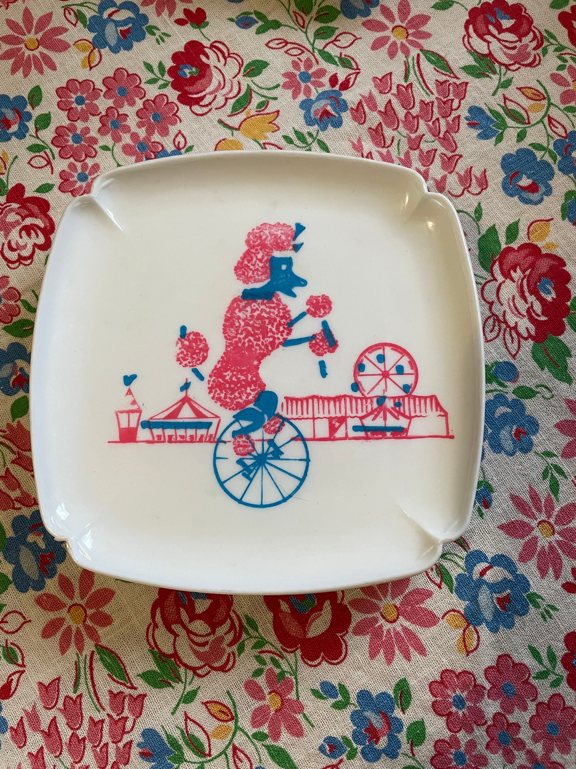 Set of 5 Pretend Play Poodle Toy Plates and Cups Plastic Etsy