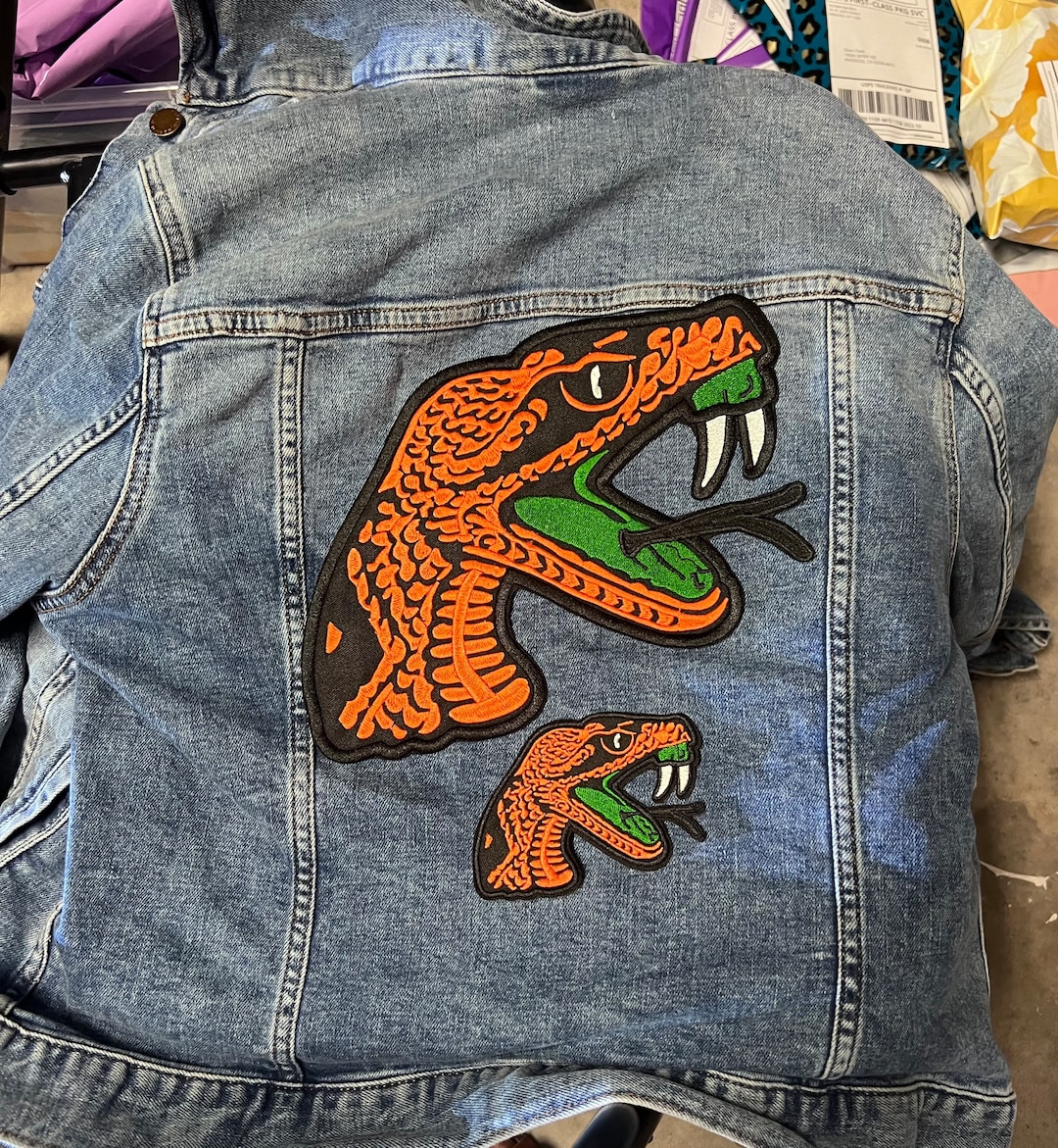 Oversized FAMU Rattler Ironon Patch Etsy