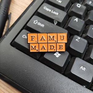 FAMU enamel pin | florida a&m university rattler pride pin | hbcu school spirit gift | famu lapel pin | custom college accessory
