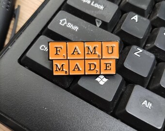 FAMU enamel pin | florida a&m university rattler pride pin | hbcu school spirit gift | famu lapel pin | custom college accessory