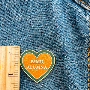 FAMU Alumna Enamel Pin HBCU College Graduate