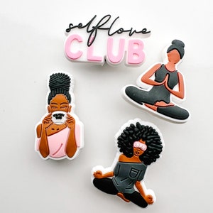 Black Girl Self Care Croc Charm bundle