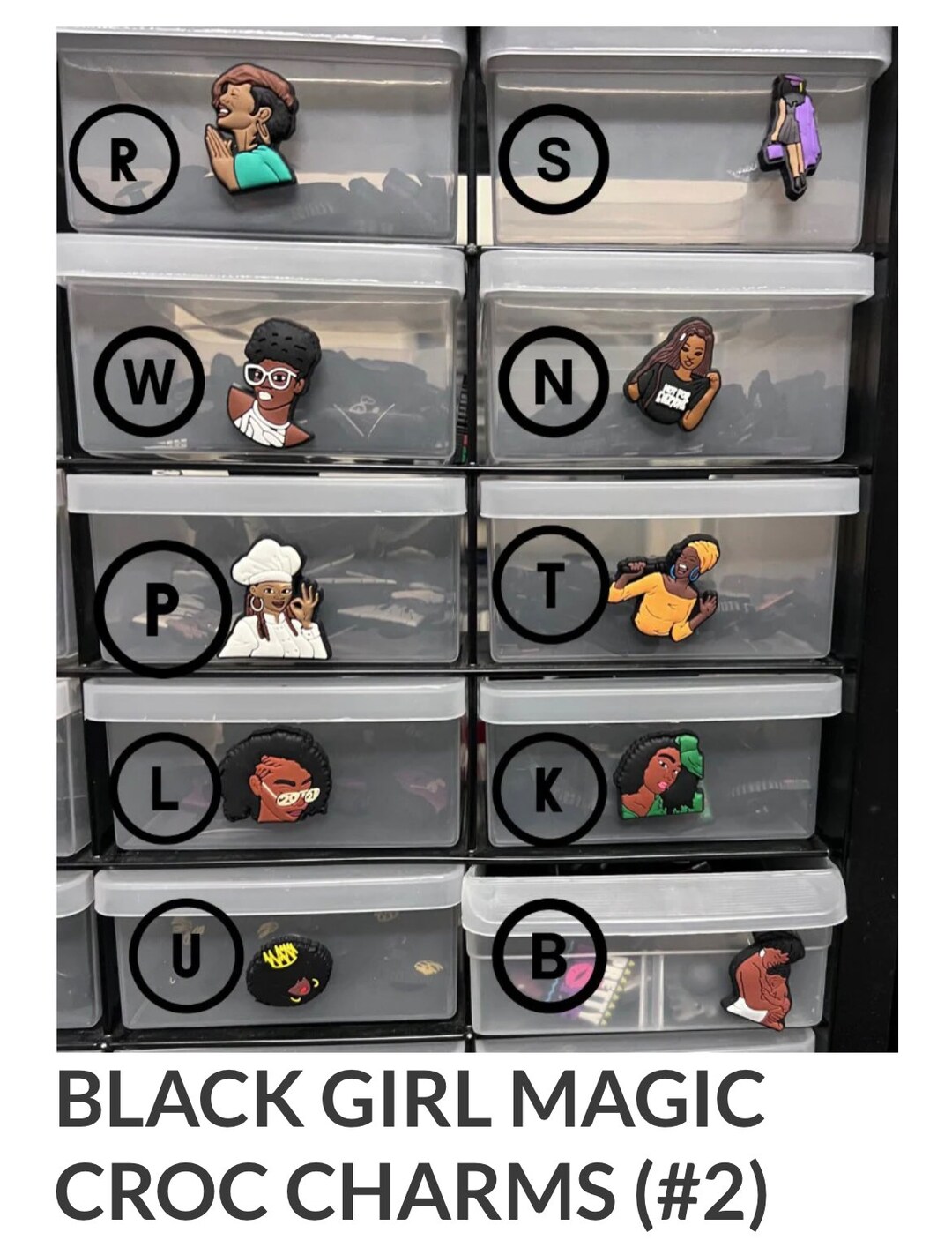 Empowering Black Girl Magic Croc Charms Unique Accessories for a Bold