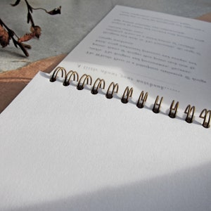 Letterpress notebook handmade luxury notepad stationery lovers gift botanical minimal letterbox gift image 9