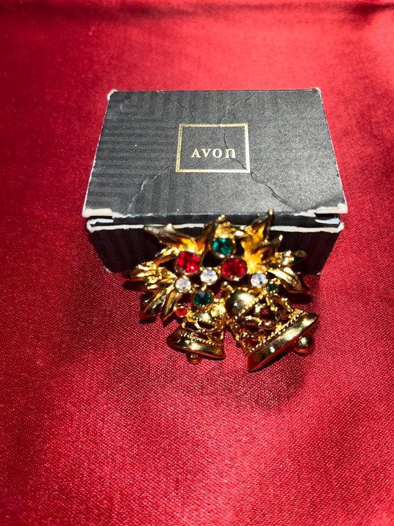 Vintage Avon Joyous Bells Holiday Christmas Pin