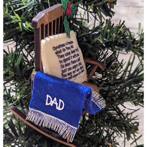 Christmas in Heaven empty chair ornament, Lost loved one gift, Tree Decoration, Memorial Keepsake image 6