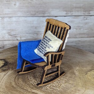 In Memory Chair Fathers Day in Heaven Memorial Chair ,fathers Day Gift Empty Chair ...