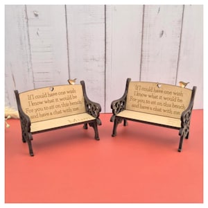 Personalized Memorial Bench – Thoughtful Bereavement Gift for Loss & Remembrance-Robin Gifts -Funeral Favour