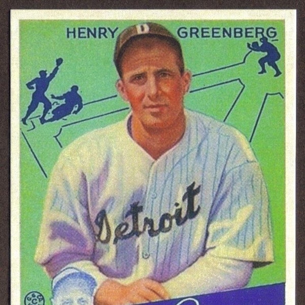 HANK GREENBERG Novelty Rookie RP Card #62 Tigers 1934 G Free Shipping